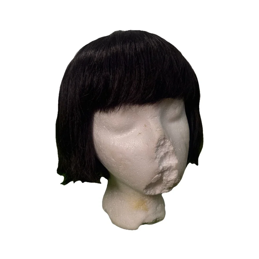 Estetica Designs‎ Short Bob Bangs Women's Black Wig 100% Modacrylic Straight